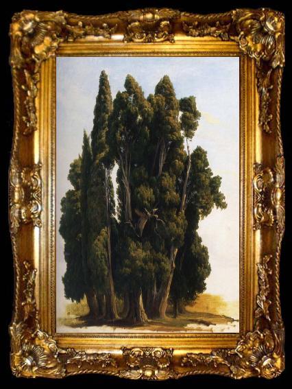 framed  Gustaf Wilhelm Palm Cypresser Student, ta009-2